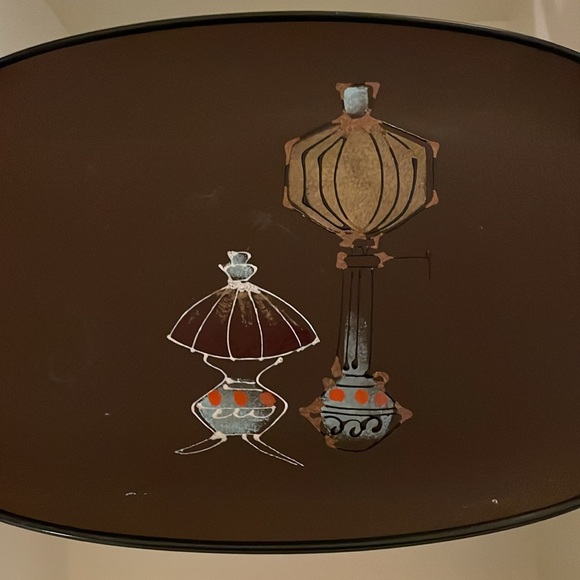 🤎1960’s Vintage Everbright Lacqueware Tray - Picture 3 of 8